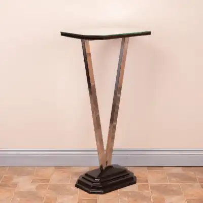 Art-Déco Beistelltisch mit Spiegelplatte