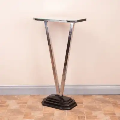 Art-Déco Beistelltisch mit Spiegelplatte