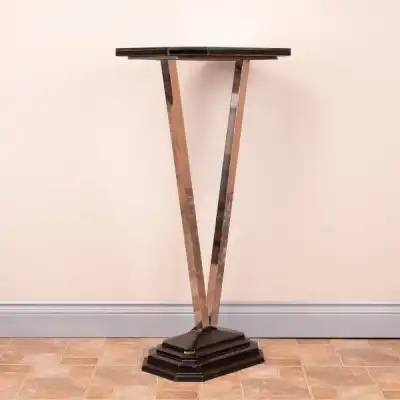 Art-Déco Beistelltisch mit Spiegelplatte