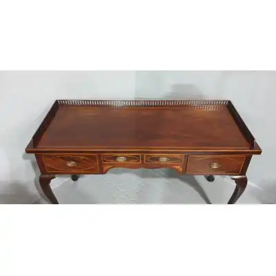 Irisches Mahagoni-Buffet oder Sideboard mit Intarsien – Antik, ca. 1900