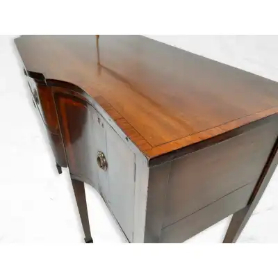 Sheraton Revival Edwardianisches Sideboard mit Intarsien – Antik