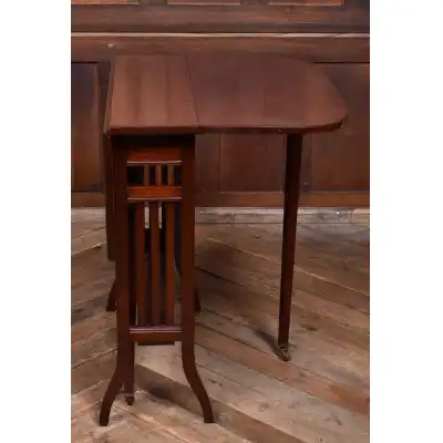 Edwardianischer Mahagoni-Sutherland-Tisch – Antik & Platzsparend
