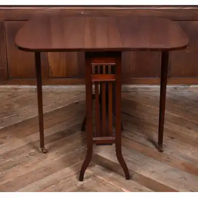 Edwardianischer Mahagoni-Sutherland-Tisch – Antik & Platzsparend