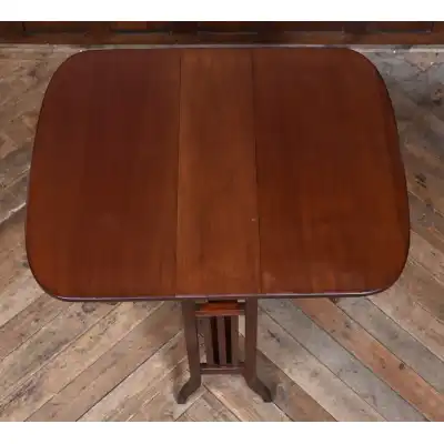 Edwardianischer Mahagoni-Sutherland-Tisch – Antik & Platzsparend