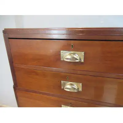 Art-Déco Mahagoni-Kommode mit sechs Schubladen – Antik, ca. 1930