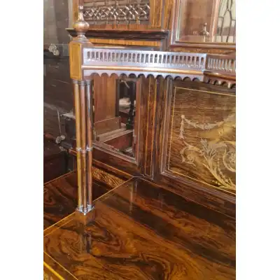 Spätvictorianisches Palisander-Sideboard mit Intarsien – Antik, ca. 1890