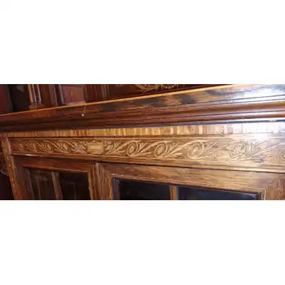 Spätvictorianisches Palisander-Sideboard mit Intarsien – Antik, ca. 1890