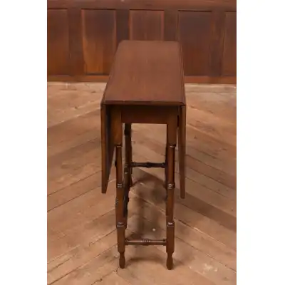 Edwardianischer Mahagoni-Klapptisch mit gedrechselten Beinen – Antik, ca. 1900