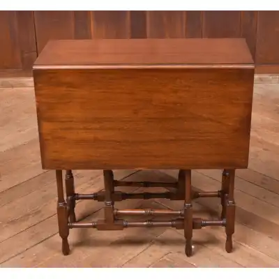 Edwardianischer Mahagoni-Klapptisch mit gedrechselten Beinen – Antik, ca. 1900