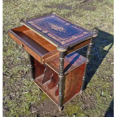Viktorianischer Musikschrank mit Intarsien – Antik, ca. 19. Jahrhundert