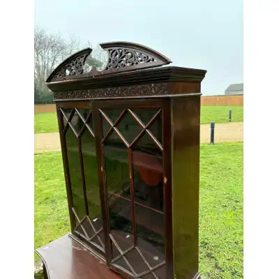 Antike edwardianische Mahagoni-Vitrine – ca. 1900