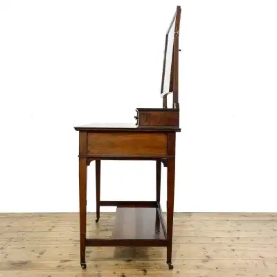 Antiker edwardianischer Mahagoni-Frisiertisch-Schminktisch 