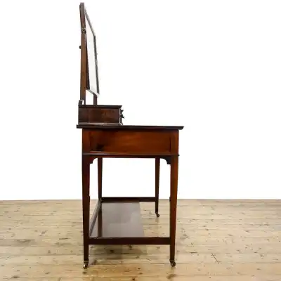 Antiker edwardianischer Mahagoni-Frisiertisch-Schminktisch 