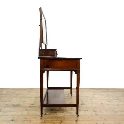 Antiker edwardianischer Mahagoni-Frisiertisch-Schminktisch 