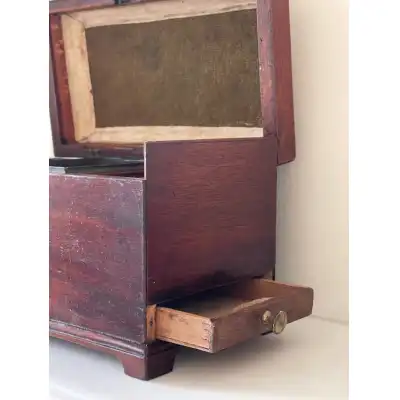 Antike Mahagoni-Teekiste - Teebox mit Geheimfach – Georgianisch, ca. 1780