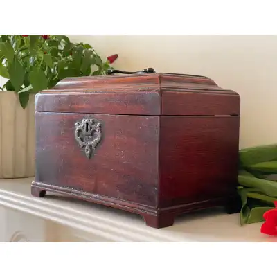 Antike Mahagoni-Teekiste - Teebox mit Geheimfach – Georgianisch, ca. 1780