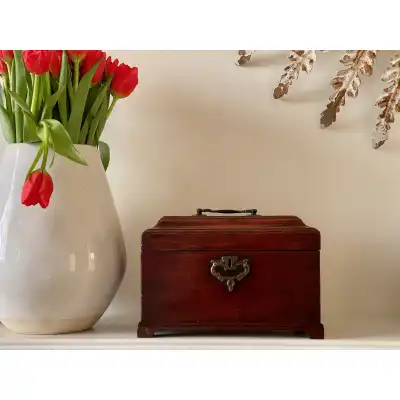 Antike Mahagoni-Teekiste - Teebox mit Geheimfach – Georgianisch, ca. 1780