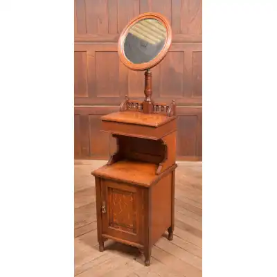 Edwardianischer Rasierständer aus Eiche – Antikes Schmuckstück für Ihr Zuhause 