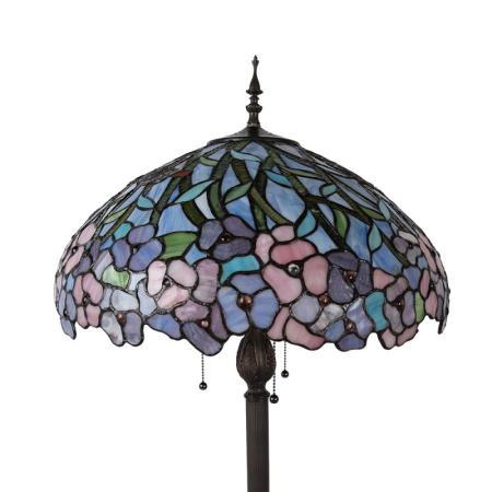Clayre & Eef Tiffany Stehlampe Ø 51x165 cm Mehrfarbig Glas Stehleuchte