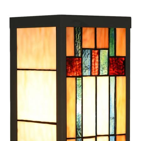 Clayre & Eef Wandleuchte Tiffany 14x16x40 cm Beige Glas Metall
