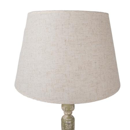 Clayre & Eef Tischlampe Ø 38x88 cm Beige Eisen Schreibtischlampe