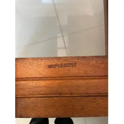 Hochwertiges antikes Sideboard aus Maser-Walnuss von Maple & Co. – ca. 1920