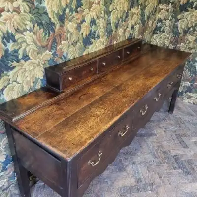 Antikes georgianisches Eichen-Sideboard – 18. Jahrhundert