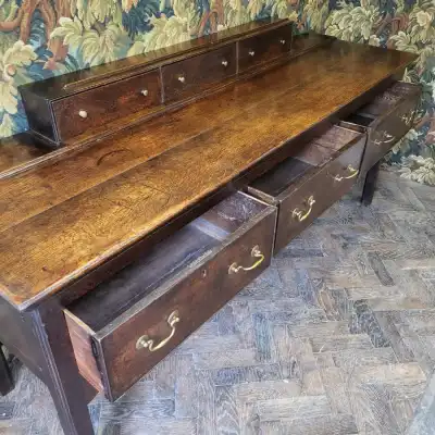 Antikes georgianisches Eichen-Sideboard – 18. Jahrhundert