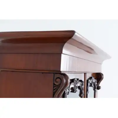 Viktorianischer Mahagoni-Bücherschrank mit verglasten Türen – Antik ca. 1860