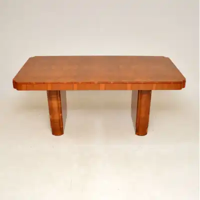 Art-Déco Esszimmer-Set aus Maser-Walnuss – Epstein, ca. 1930