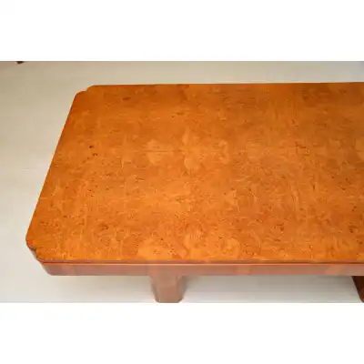 Art-Déco Esszimmer-Set aus Maser-Walnuss – Epstein, ca. 1930