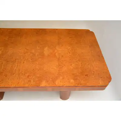 Art-Déco Esszimmer-Set aus Maser-Walnuss – Epstein, ca. 1930