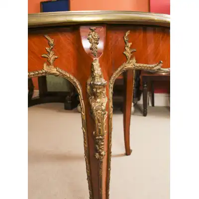 Antiker französischer Louis-Revival Esstisch mit Ormolu-Beschlägen – ca. 1920