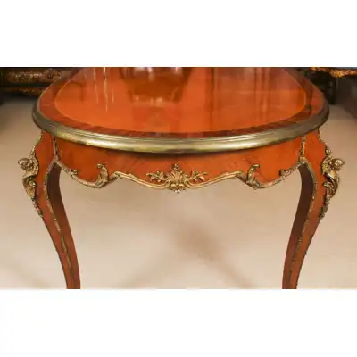 Antiker französischer Louis-Revival Esstisch mit Ormolu-Beschlägen – ca. 1920