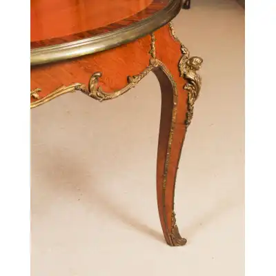 Antiker französischer Louis-Revival Esstisch mit Ormolu-Beschlägen – ca. 1920
