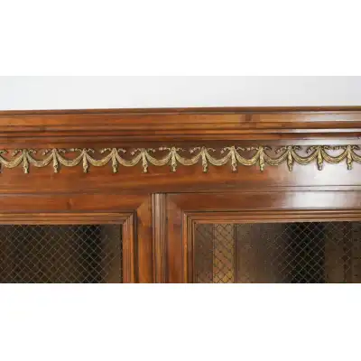 Antiker französischer Empire-Bücherschrank aus Walnuss – 19. Jahrhundert