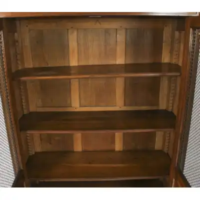 Antiker französischer Empire-Bücherschrank aus Walnuss – 19. Jahrhundert