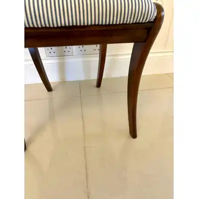 Set aus 8 antiken Regency Esszimmerstühlen aus Rosenholz – ca. 1830 Edle Handwerkskunst mit kunstvollen Details