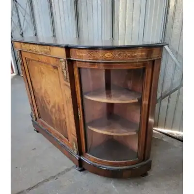 Viktorianische Inlaid- und Ormolu-besetzte Walnuss-Anrichte