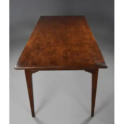 Großer Arts & Crafts Eichen-Esstisch aus dem späten 19. Jahrhundert