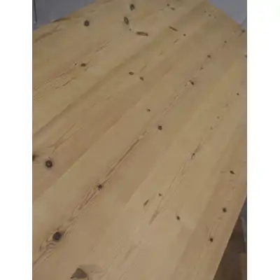Pine Farmhouse Kitchen Table – Antiker Esstisch aus Kiefernholz von 1930