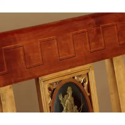 Sitzbank mit Handbemalten Paneelen, C.a. 1920 