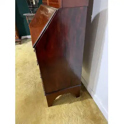 Bücherregal-Sekretär aus massivmahagoni