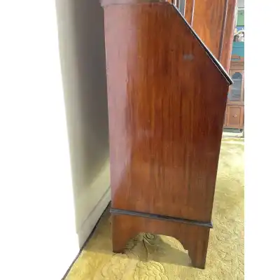 Bücherregal-Sekretär aus massivmahagoni