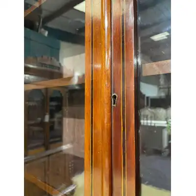 Bücherregal-Sekretär aus massivmahagoni