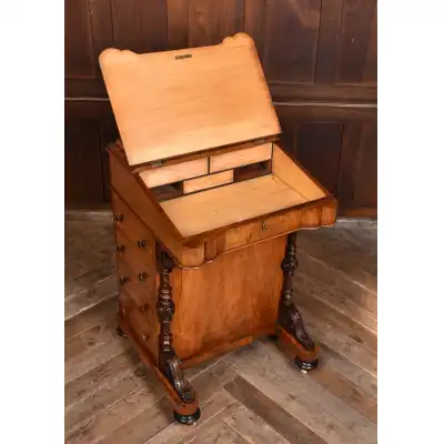 Victorian Walnuss Sekretär-Schreibtisch