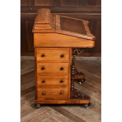 Victorian Walnuss Sekretär-Schreibtisch