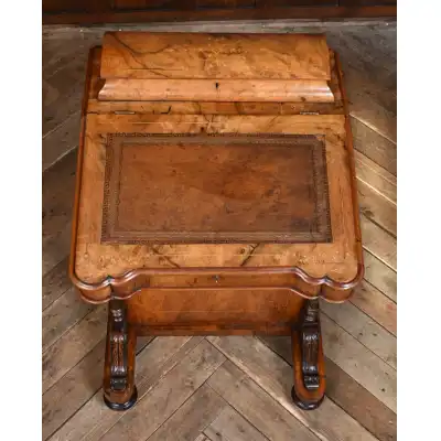 Victorian Walnuss Sekretär-Schreibtisch