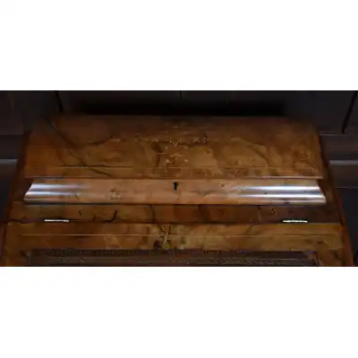Victorian Walnuss Sekretär-Schreibtisch