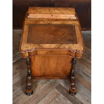 Victorian Walnuss Sekretär-Schreibtisch